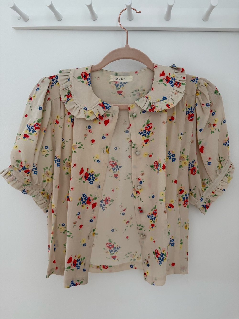 Doen Blythe silk floral blouse